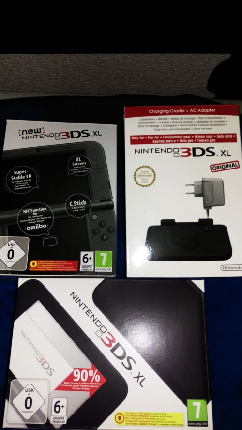 New Nintendo 3DS XL + Netzteil + 10 Spiele