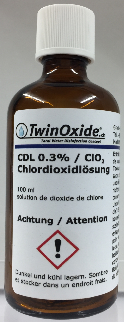 TwinOxide 100ml 0,3% Chlordioxid Lösung CDL / CDS / MMS