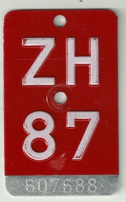 Velo Nr. ZH 1987