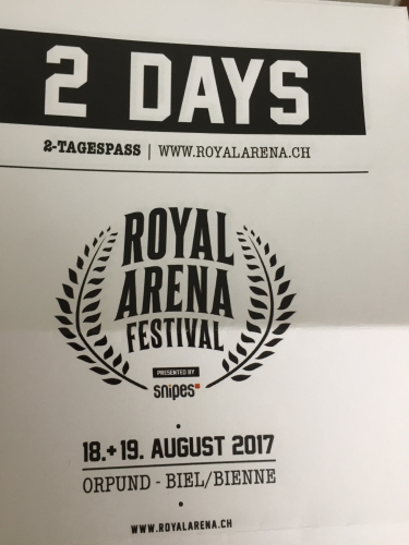 18.+19.Avgust 2017 Royal Arena Festival 2 Tickets 