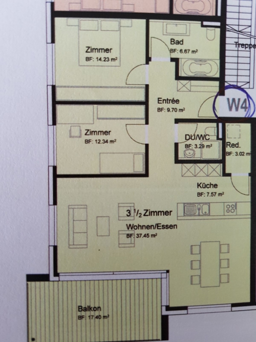 Sehr komfortable 3.5-Zimmer-Eigentumswohnung in Uerkheim