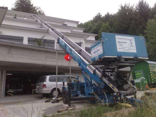 Umzuglift mieten Möbellift Zügellift Fassadenlift Brütten       