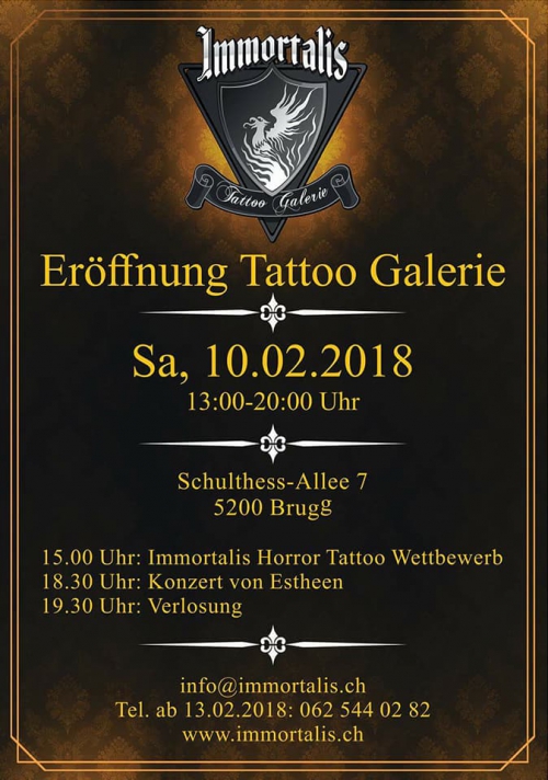 Eröffnungsapero Immortalis Tattoo Galerie