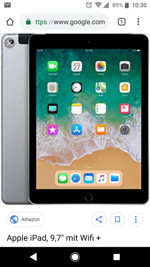 I Pad 32 GB WiFi Cellular Grey 2018 