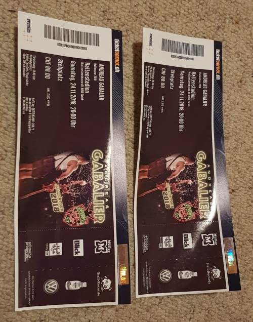 Zwei Andreas Gabalier Tickets 