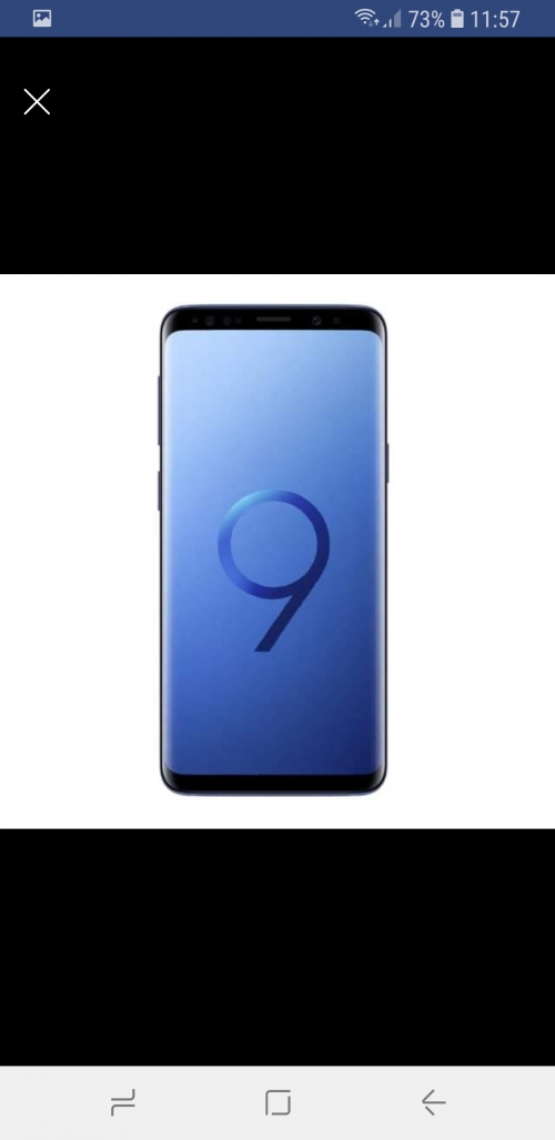 Samsung S9 Blau mit hellblauer hülle 