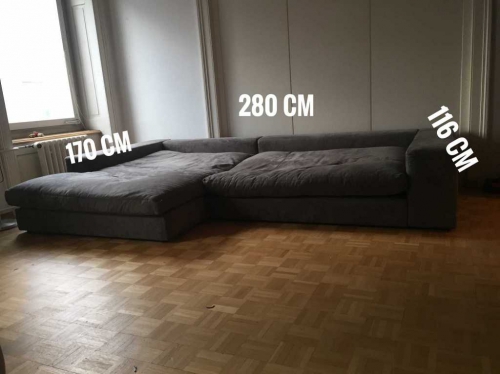 Sofa Lounge Polstergruppe Schlafsofa Ecksofa XXL Couch