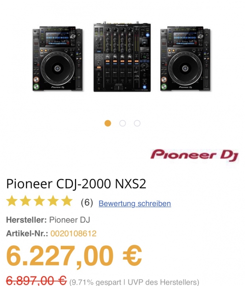Pioneer Nexus2 Set CDJ 2000 DJM 900 nexus 2