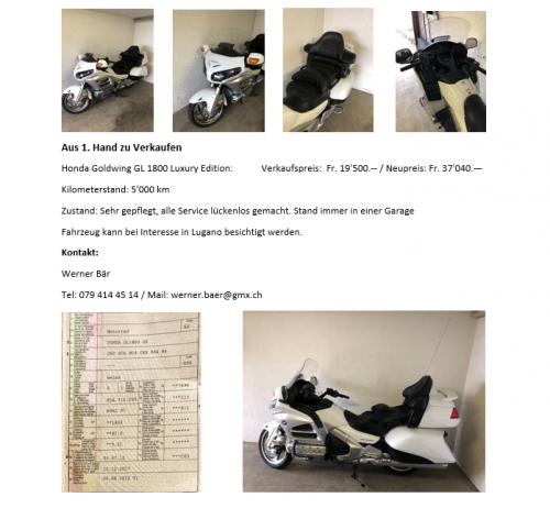 Honda Goldwing Luxury Edition 1800 GL