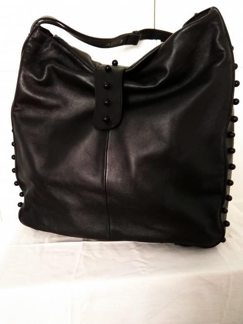 Leder schwarze Tasche