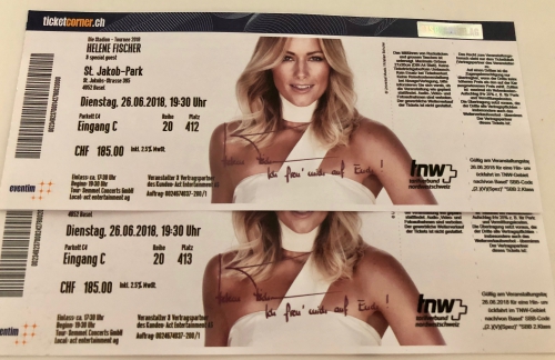 2 TOP Sitzplätze für Helene Fischer in Basel