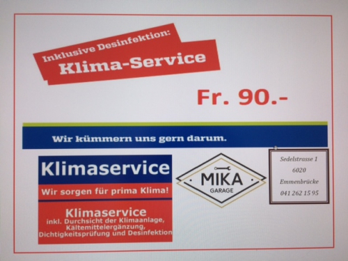 Klimaservice, Klima befüllen