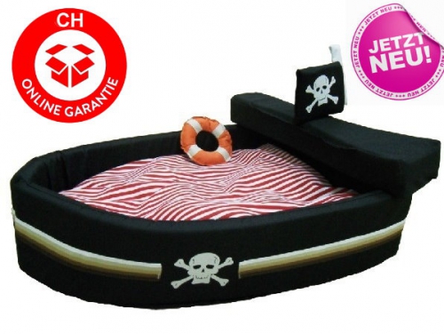 Hund Katze Schlafplatz Bett Hundebett Katzenbett Piratenschiff