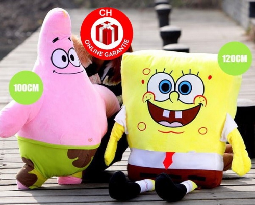 Spongebob Schwammkopf XXL 120cm Plüsch Plüschtier Bob Geschenk