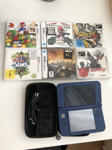 Nintendo 3DS XL inkl 6 Games