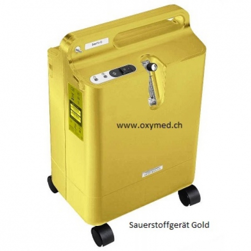 Sauerstoffgerät vergoldet, Gold, 24 Karat Blattgold - Exklusiv
