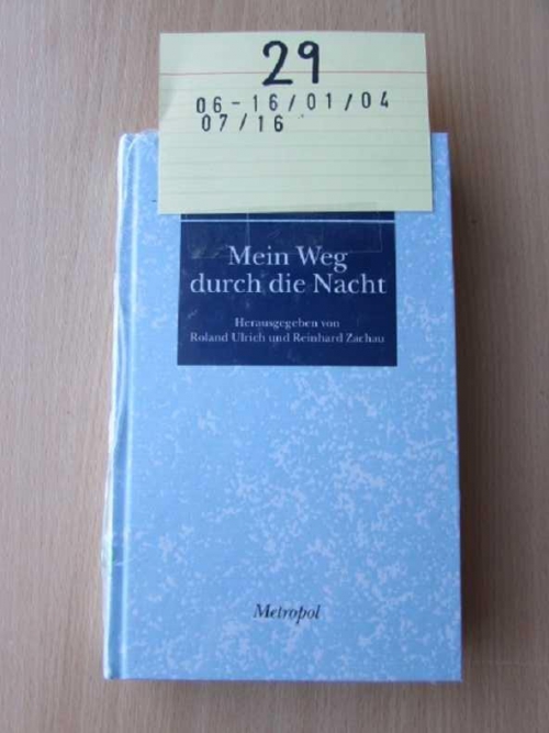 Mein Weg durch die Nacht von Jakob Littner-Rar-Antiquariat