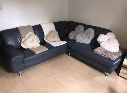  Schönes Sofa aus echtem Leder