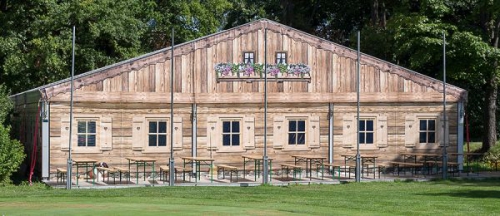 Bierzelt Hüttenzelt Hüttenzauber Chalet VIP Zelt Dome Alphütte 