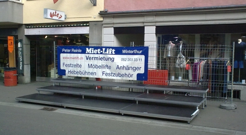 Showbühne mieten VIP Bühne mieten Zeltbühne Laufsteg mieten Bar