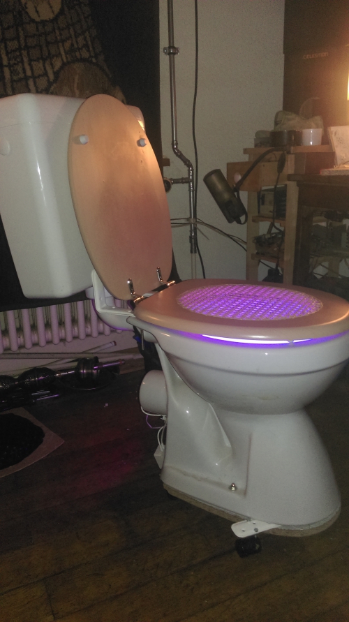 Toiletten-Stuhl aus echtem WC