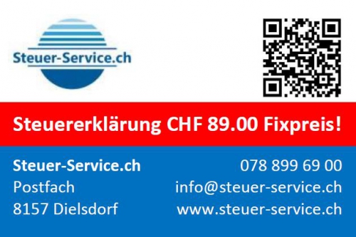 Steuererklärung CHF 50.00 Fixpreis