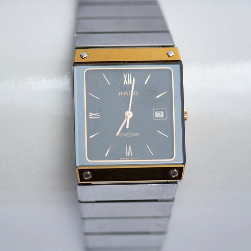 Rado Diastar Quarz Stahl / Gelbgold