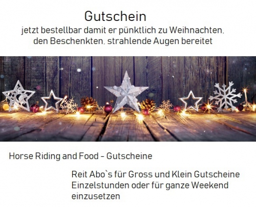 Horse riding and food - gutscheine