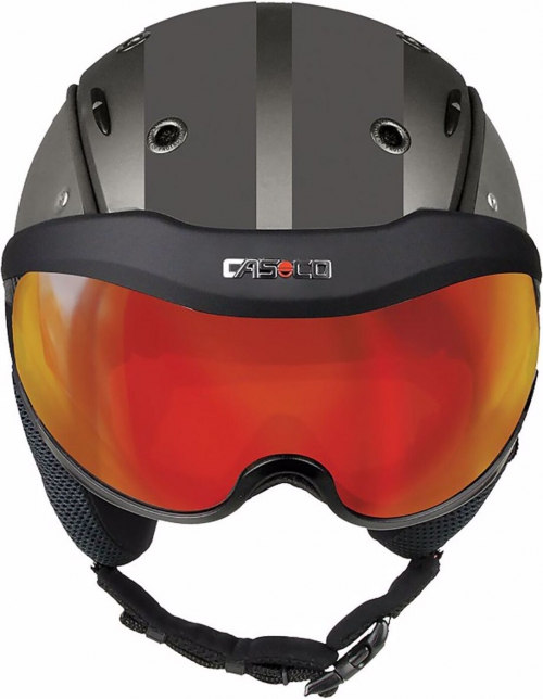 Skihelm Casco SP-6 schwarz - Visier Vautron Multilayer (2019/20)