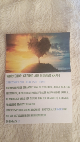 WORKSHOP: GESUND AUS EIGENER KRAFT