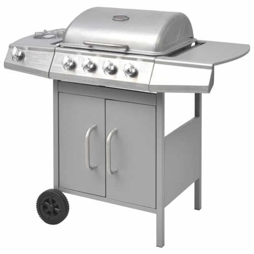 9941902 Gasgrill 4+1 Brenner Silbern