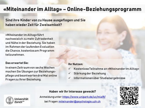 Teilnahme an Online-Beziehungsprogramm