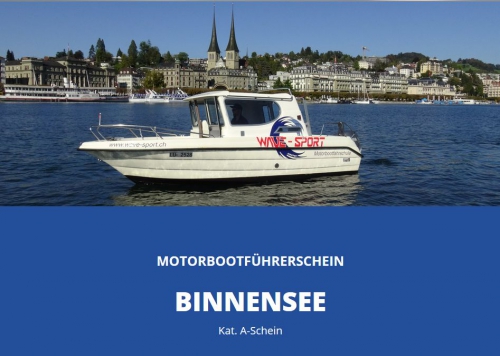 Motorboot Führerschein - Prüfung auf dem Vierwaldstättersee