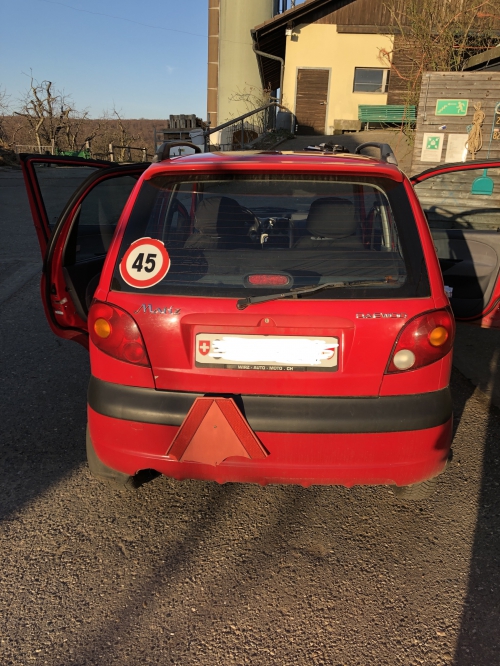 Daewoo Matiz 1.0, 45 km/h