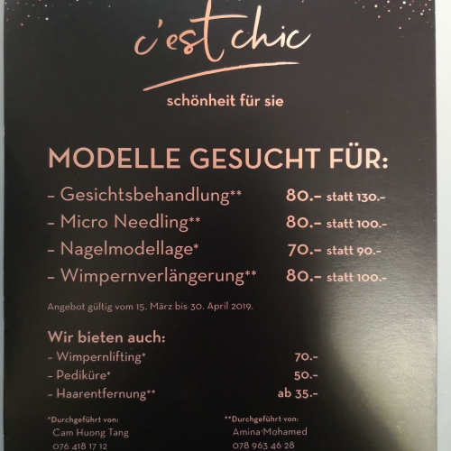 Angebot für Monat April