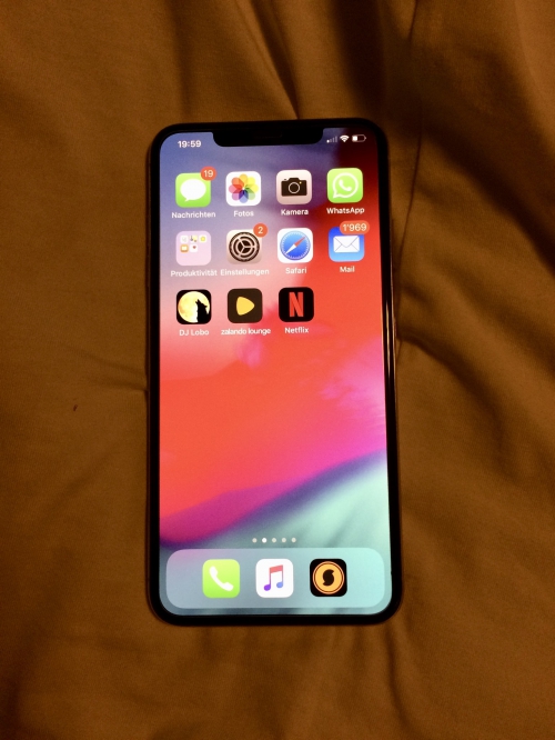 Iphone xs max 256 silver 