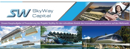 Investition in das SkyWay-Transportsystem.
