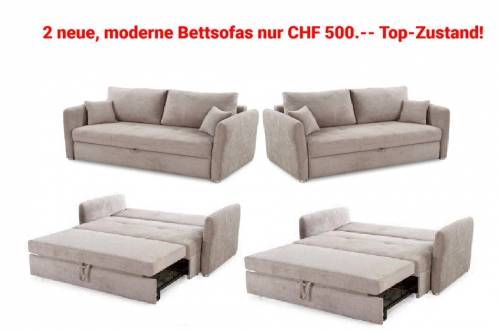 2 neue Bettsofas für nur CHF 500.--