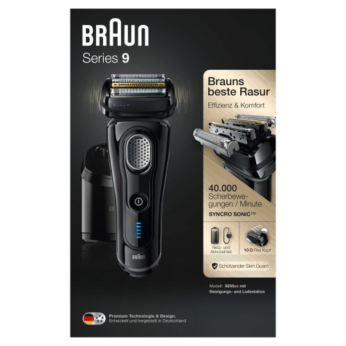 Braun 9250cc Series 9 - Schwarz NEU