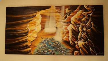 Acryl Gemälde Antelope Canyon
