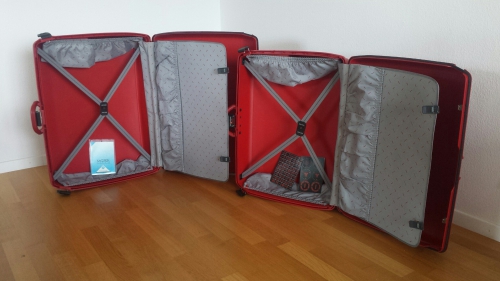 Samsonite Hartschalenkoffer rot Oyster Carat