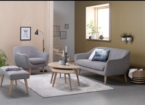 Schönes Sofa mit passendem Sessel