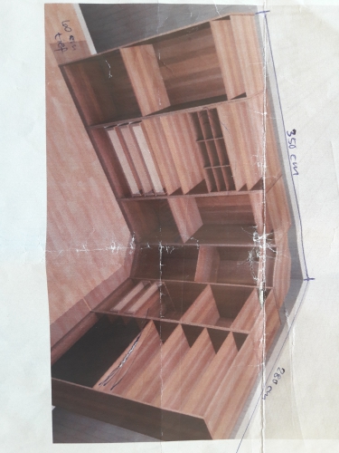 Kleiderschrank/Garderobe Eichenfurnier