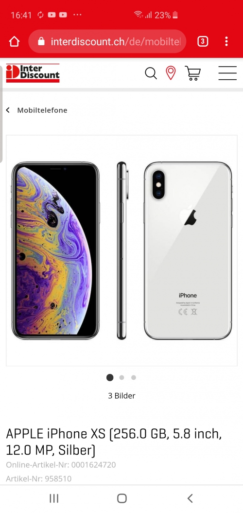 Iphone XS weiss