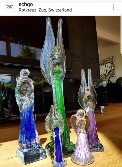 Angel für Glück Gläser Glass Geschenk Dekorieren 