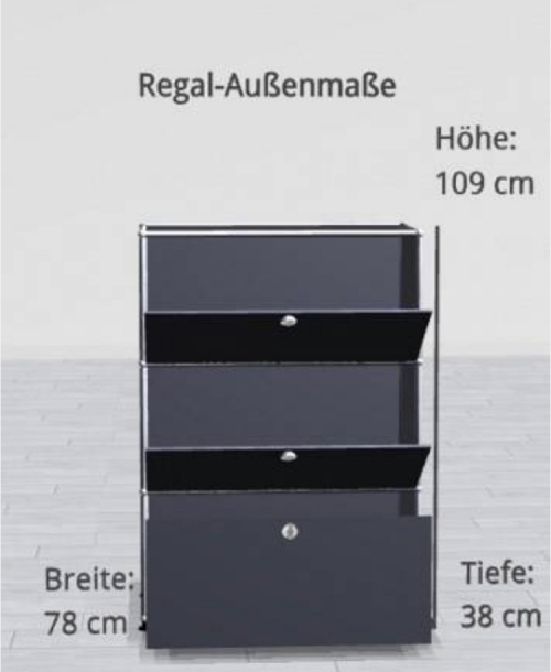 USM-Möbel antrazit