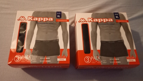 Neue 3er-Pack Kappa Boxers Logo Viriox Herren in OVP *Greif zu *