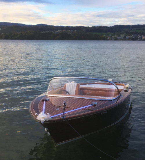 Hochzeitsfahrt mit Boeschboot