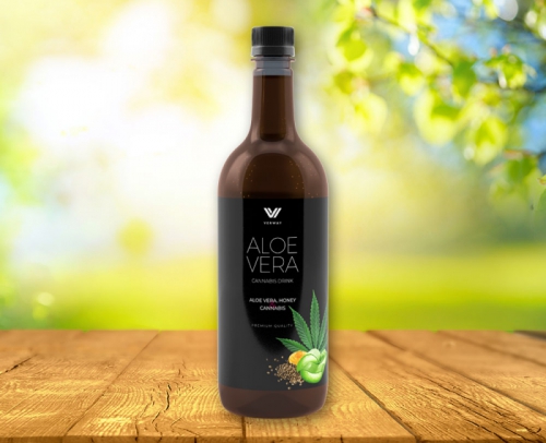 Aloe Vera Drink mit Cannabis