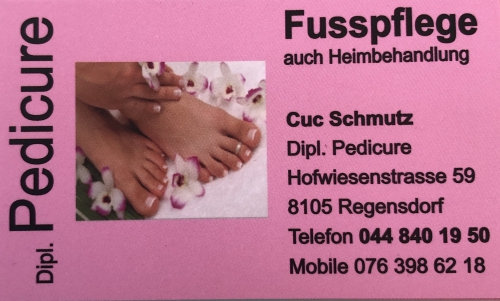 Diplomierte Fusspflegerin /Pedicure im Studio und Mobil